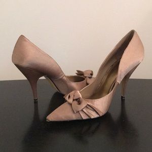 RSVP satin Pumps, Bronze